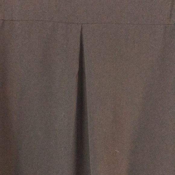 Furnex Women’s Zip front Blouse Top Size L Black Long sleeves Tab up Back Pleat - Picture 7 of 12